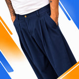 Pantalon à plis