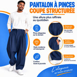 Pantalon à plis