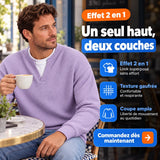 T-shirt gaufré